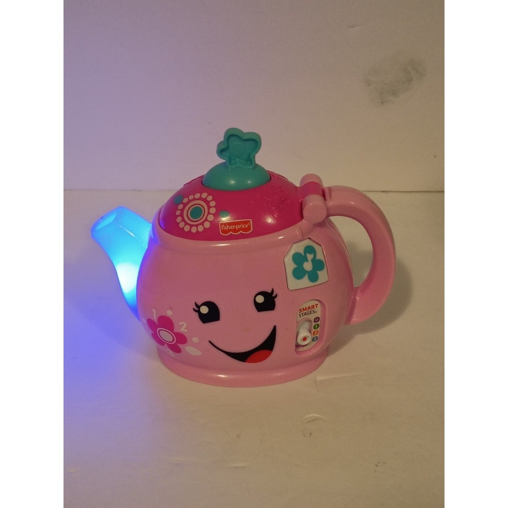 Fisher-Price Laugh & Learn MUSICAL TEA POT Pretend Tested Works - Picture 7 of 9
